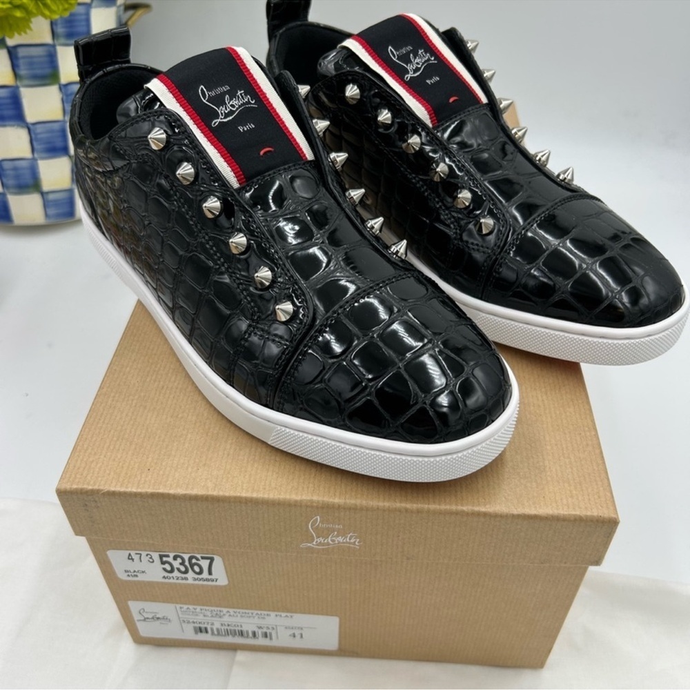 Men’s Christian Louboutin F.A.V Fique A low top sneakers size 41 made in Italy